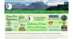 Desktop Screenshot of evergreennutrition.com